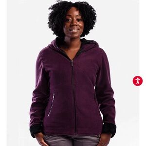 Scottevest Chloe Zip-Up Fleece Hoodie L